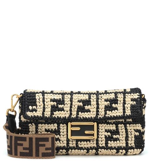 fendi baguette raffia bag|best raffia bags 2024.